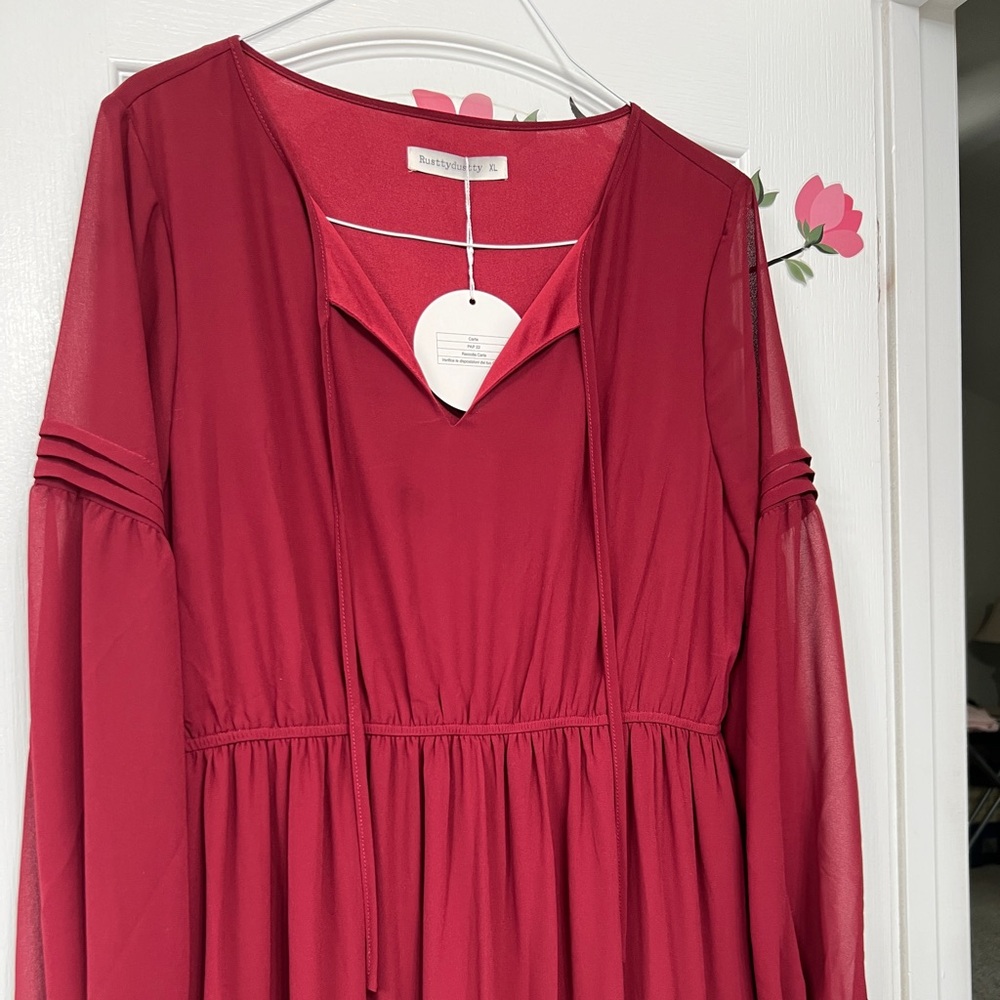 Maroon Dress